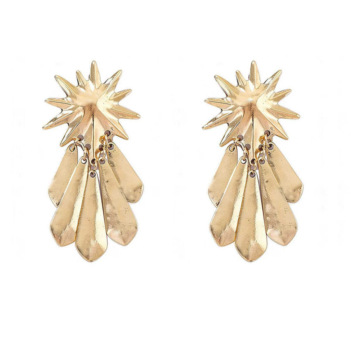Chic Luxury-Inspired Geometric Tassel Earrings for Women – Unique Minimalist Design Perfect for Any Occasion