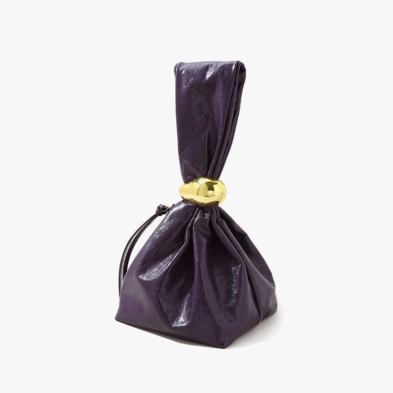 Crystal Oil Wax Cowhide Handbag Exclusive Gift Bag for Distinctive Style and Elegance