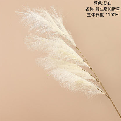 Lifelike Pampas Grass Simulation Flowers for Home Decor - Perfect for Weddings & Special Occasions (Model MW09927)