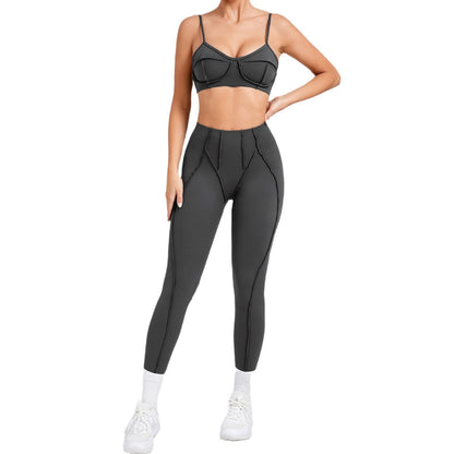 Soft Brushed Yoga Outfit Set High Performance Activewear for Comfort and Body Sculpting