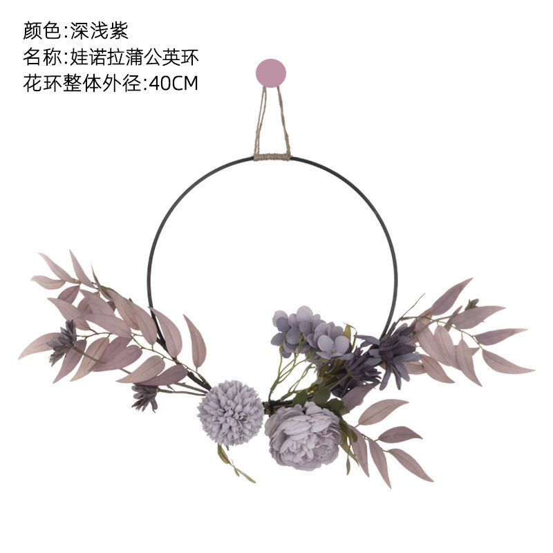 Vernalona Dandelion Ring Home Decor Artificial Floral Bouquet for Weddings - Stunning Faux Flowers for Wall Decor & Beautiful Rose Arrangements (Model CF01036)