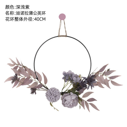 Vernalona Dandelion Ring Home Decor Artificial Floral Bouquet for Weddings - Stunning Faux Flowers for Wall Decor & Beautiful Rose Arrangements (Model CF01036)