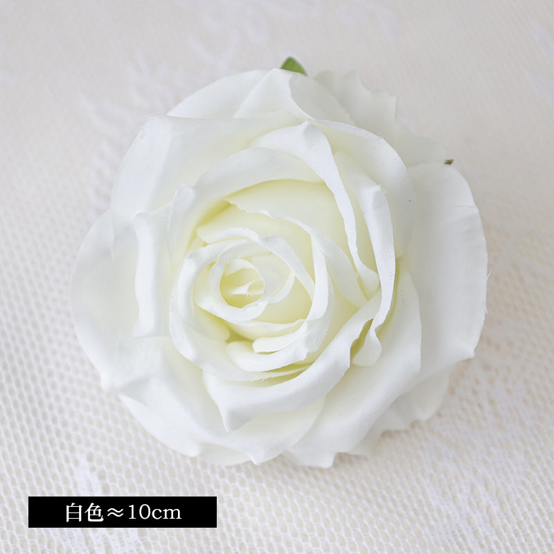 Exquisite 10CM Imported Silk Rose Flower Heads - Perfect for Weddings, Celebrations, and Gift Boxes