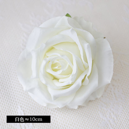 Exquisite 10CM Imported Silk Rose Flower Heads - Perfect for Weddings, Celebrations, and Gift Boxes