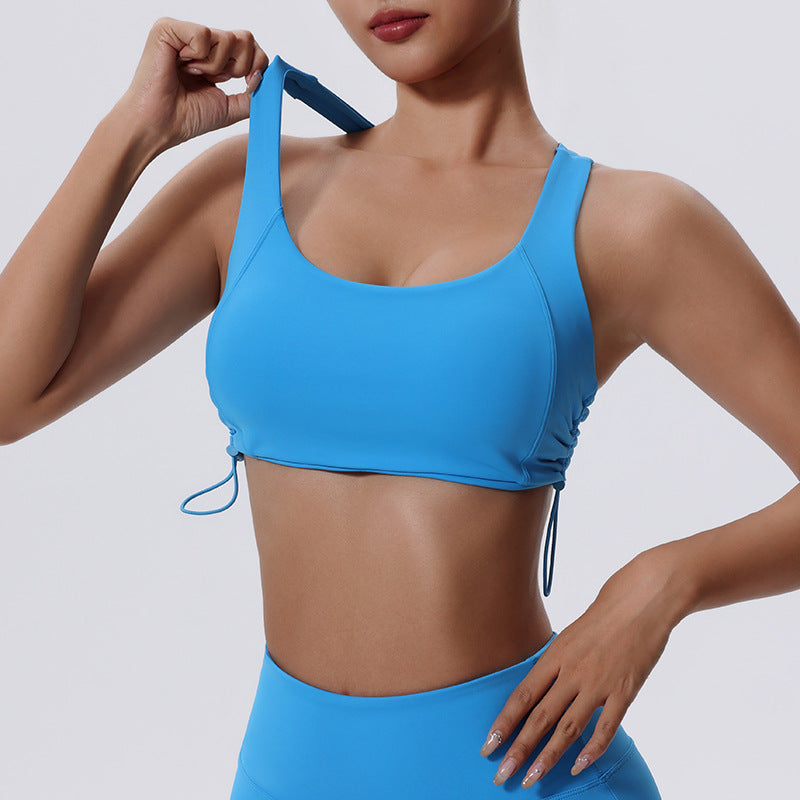 High Impact Women's Sports Bra for Yoga Running and Training Shock Resistant Adjustable Fitness Tank Top