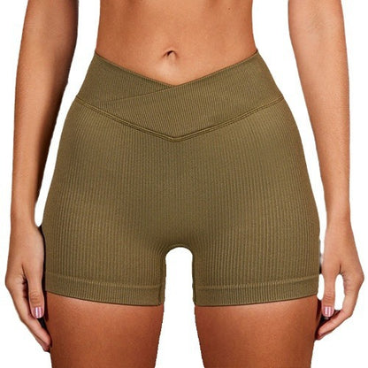 Seamless American Style High Waisted Yoga Shorts for Enhanced Peach Butt Lift and Functional Cross Training Fitness Shorts