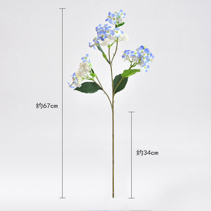 Single Stem Realistic Artificial Hydrangea Bouquet for Wedding Decor - Beautiful Faux Flower Arrangement Perfect for Celebrations, Bridal Showers, and Event Decorations