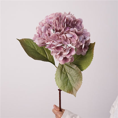 Faux Purple Hydrangea Bouquet - Luxurious Touch for Wedding Decor, Elegant Living Room Accent, and Quality Artificial Floral Arrangements