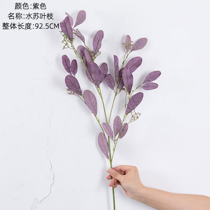 Elegant Wedding Decoration with Realistic Faux Flowers and Green Water Su Leaves - Stunning INS-Style Craft for Home Decor, Events & Celebrations | Model YC1050