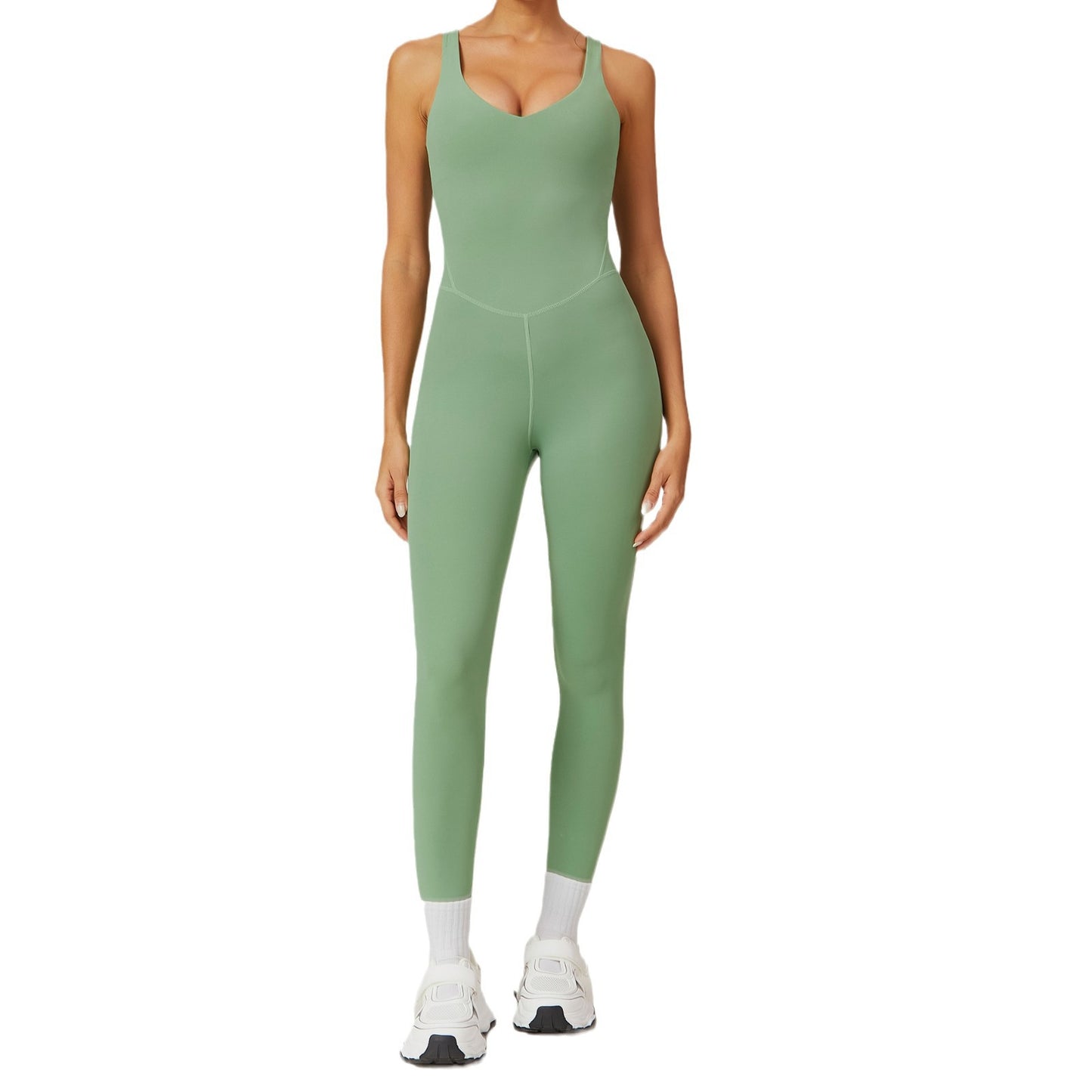 Backless Yoga Jumpsuit One Piece Athletic Gymwear for Comfort and Flexibility