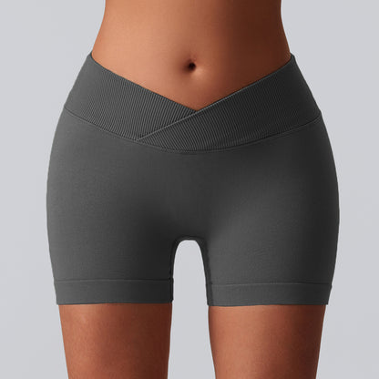 Seamless Breathable Running Shorts High Waisted Peach Lifting Yoga Pants with Three Inch Inseam for Comfort and Style