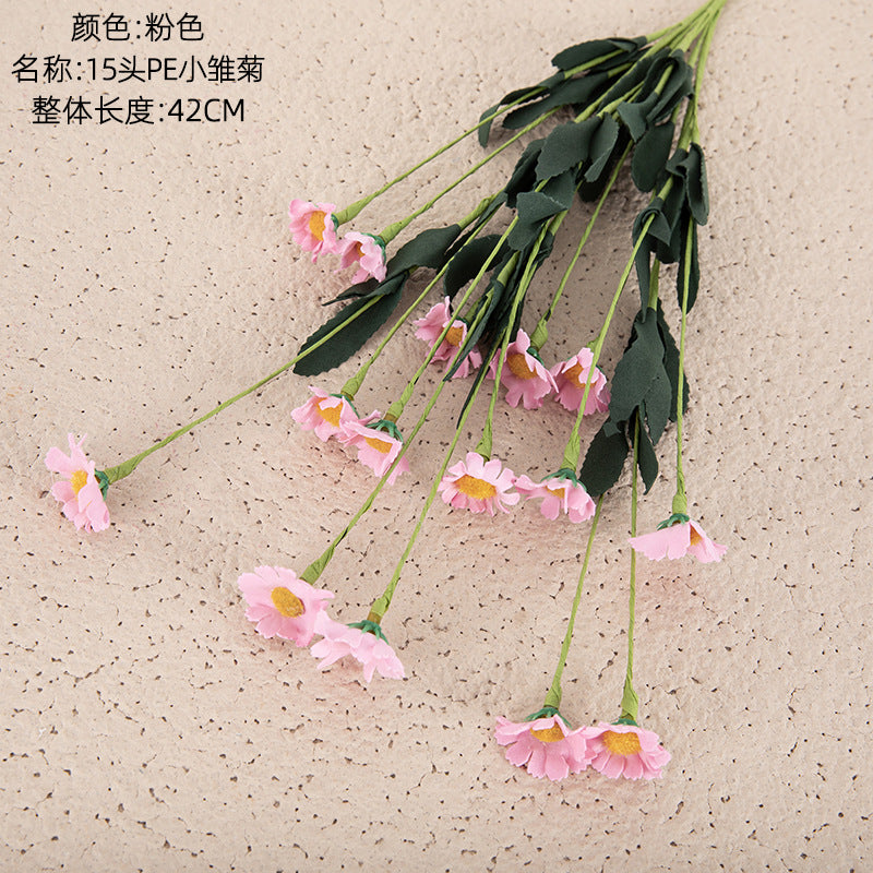 Beautiful PE15 Mini Daisy Foam Artificial Flowers for Wedding & Home Decor - Perfect for Events, Bouquets, and Seasonal Arrangements - Style Your Space with Realistic Floral Elegance (MW09905)