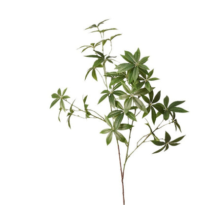 Elegant Nordic-style Faux Green Plant Single Branch Money Tree Decor - Perfect for Indoor Tabletop, Living Room Display, and Home Decoration