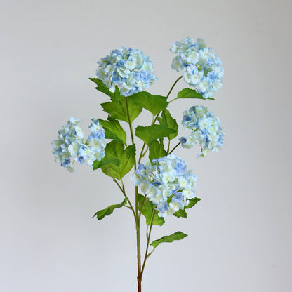 Realistic 5-Head Long-Stem Snowball Hydrangea Artificial Flowers – Perfect for Wedding Decor, Home Decoration, and Special Events