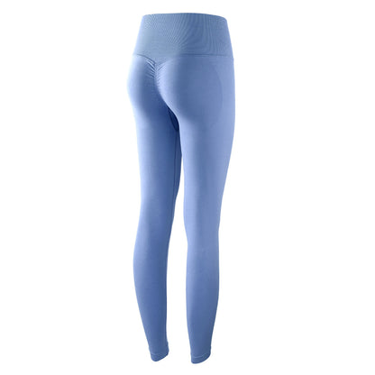 High Waisted Seamless Peach Bottom Yoga Pants Flattering Workout Leggings for Comfort and Style