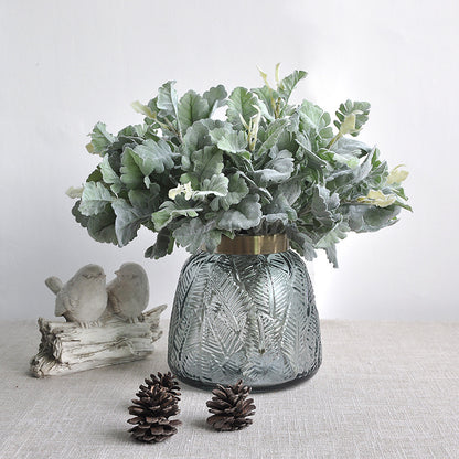 Lifelike Silverleaf Daisy Artificial Flowers – Stunning Silverleaf Foliage for Rustic Home Decor, Perfect for Floral Arrangements and Centerpieces