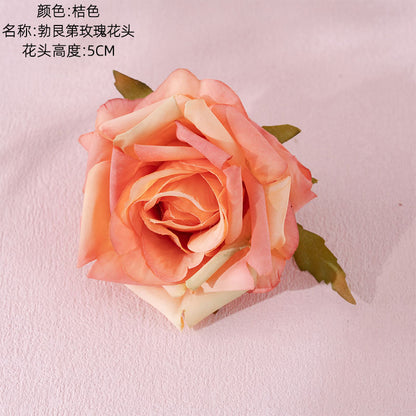 INS Stylish Curled Edge Rose Flower Box - Stunning Faux Floral Home Decor for Weddings and Special Celebrations, MW07301