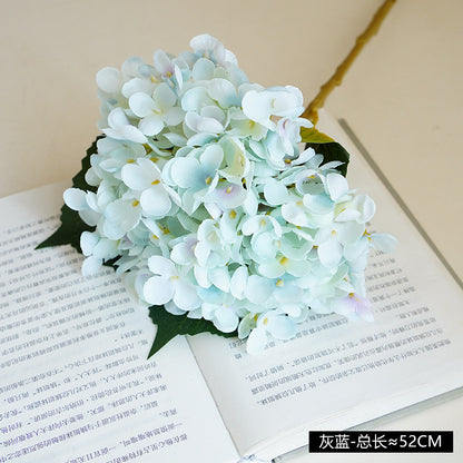 Realistic Hydrangea Floral Arrangement - Elegant European-Inspired 11-Branch Faux Flower Bouquet for Wedding Decorations