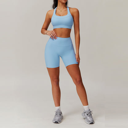 High Waisted Ribbed Yoga Set for Women and Comfortable Activewear for Running Gym and Fitness Quick Dry Breathable Fabric for Performance 8883