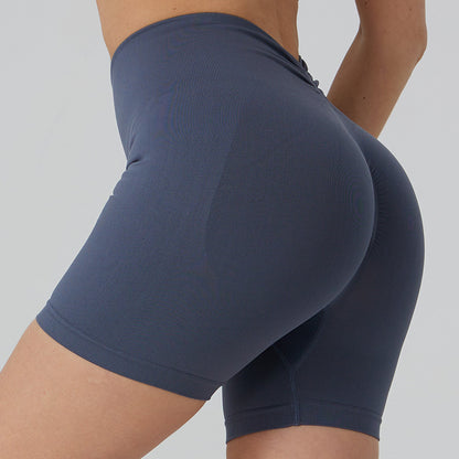 Summer Breathable Women's Fitness Shorts Quick Drying Cycling Leggings with Peach Butt Lift and 3 4 Yoga Design