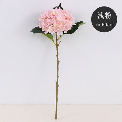 Realistic Gradient Hydrangea Stem - 11-Branch Faux Flower for Stunning Wedding and Home Decor, Perfect for DIY Creations