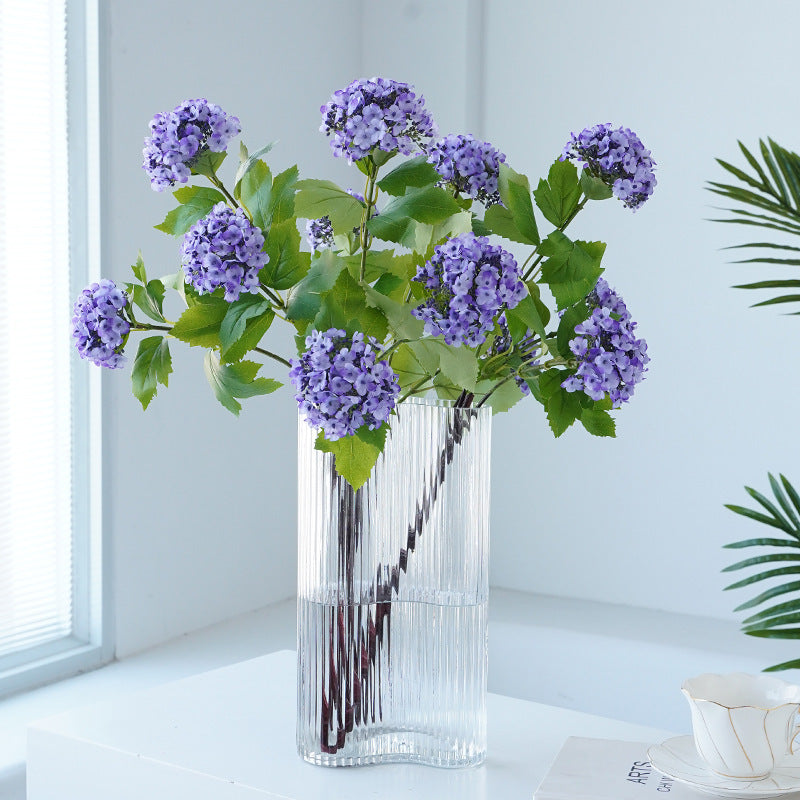 Faux Hydrangea Triple-Headed Artificial Flower Arrangement for Elegant European Home Decor – Perfect for Floral Styling and Garden Aesthetics