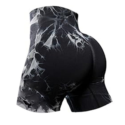 Seamless Tie Dye High Waisted Yoga Shorts for Women Activewear for Gym and Fitness