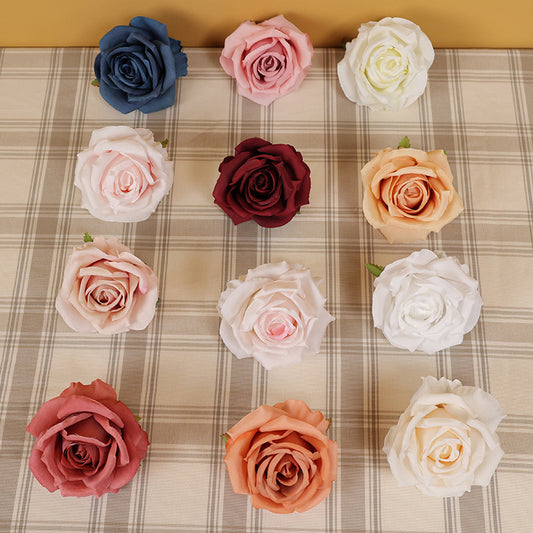 10cm Realistic Fabric Rose Flower Heads - Perfect for DIY Decor, Wedding Celebrations, Home Accents & Floral Arrangements | Artificial Silk Flowers in Elegant Gift Box