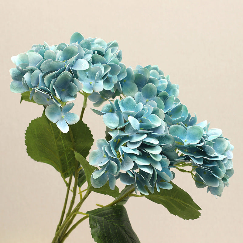 Luxury 3D Printed 5-Head Realistic Hydrangea Floral Arrangement - Stunning Home Décor for Living Room and Dining Table - Beautifully Crafted Faux Flowers