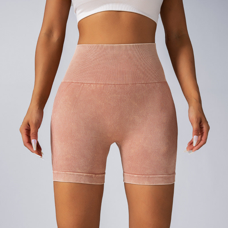 Seamless High Waisted Butt Lifting Yoga Shorts for Women Micro Suede Fitness and Outdoor Activewear with a Comfortable Smile Design