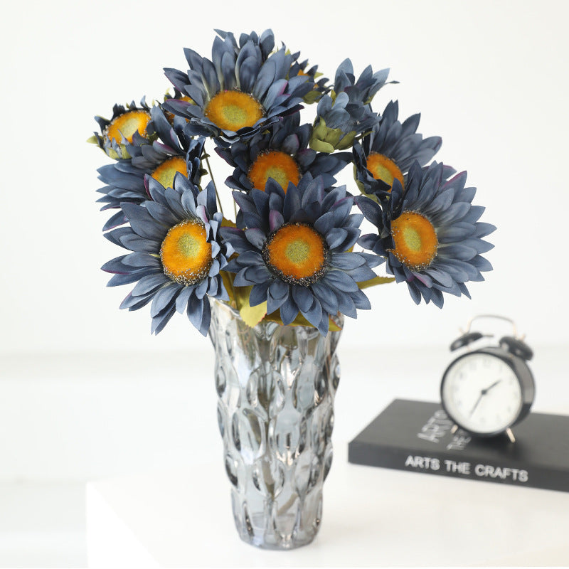 Vibrant Autumn-Inspired 13-Piece Artificial Sunflower Bouquet for Weddings and Home Decor – Stunning Faux Floral Arrangement Perfect for Hotels and Celebrations