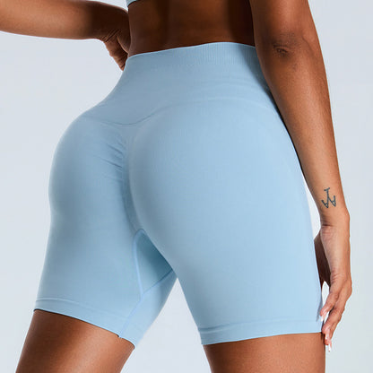 High Waisted Peach Yoga Shorts for Women Butt Lifting Athletic Shorts Slim Fit Workout Leggings for Comfort and Style