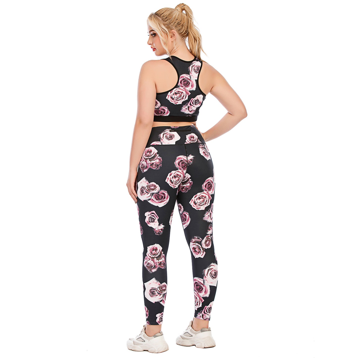 Plus Size Fitness Outfit Set Yoga Apparel with High Waisted Leggings and Supportive Sports Bra for Comfort and Performance Australia Activewear 12083 12084