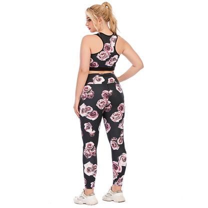 Plus Size Fitness Outfit Set Yoga Apparel with High Waisted Leggings and Supportive Sports Bra for Comfort and Performance Australia Activewear 12083 12084