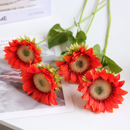 Realistic Artificial Sunflower Wedding Photography Prop - Minimalist Home Decor for Living Room and Kitchen - Perfect Faux Sunflowers for Everlasting Beauty