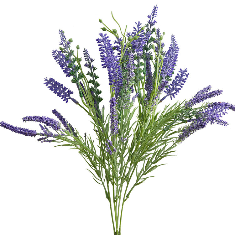 Stunning Artificial Lavender Floral Arrangement – Five-Head Faux Lavender for Rustic Home Décor and Elegant Living Room Centerpieces