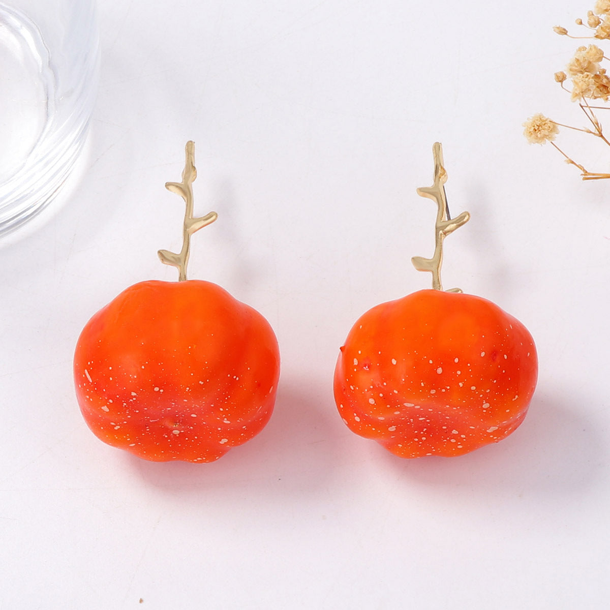 Unique and Creative Foam Garlic Fruit Earrings – Quirky Design Statement Accessories for Women