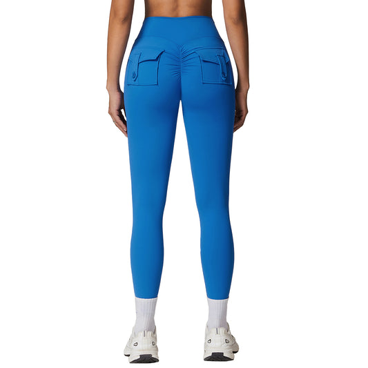 High Waisted Yoga Pants with Pockets Peach Butt Enhancing Fitness Leggings for Comfort and Style Model 8882