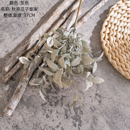 Realistic Artificial Autumn Gourd Seed Grass Bouquet - Stylish INS-Inspired Home Decor for Weddings and Celebrations (CL11002)