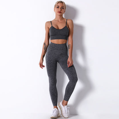 Low Cut Back Support Bra and High Waisted Peach Lift Yoga Pants Set for Comfort and Performance in Your Fitness Routine