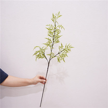 Realistic Scandinavian Faux Fern Leaf Stem – Soft Touch Plastic Greenery for Home Decor and Floral Arrangements