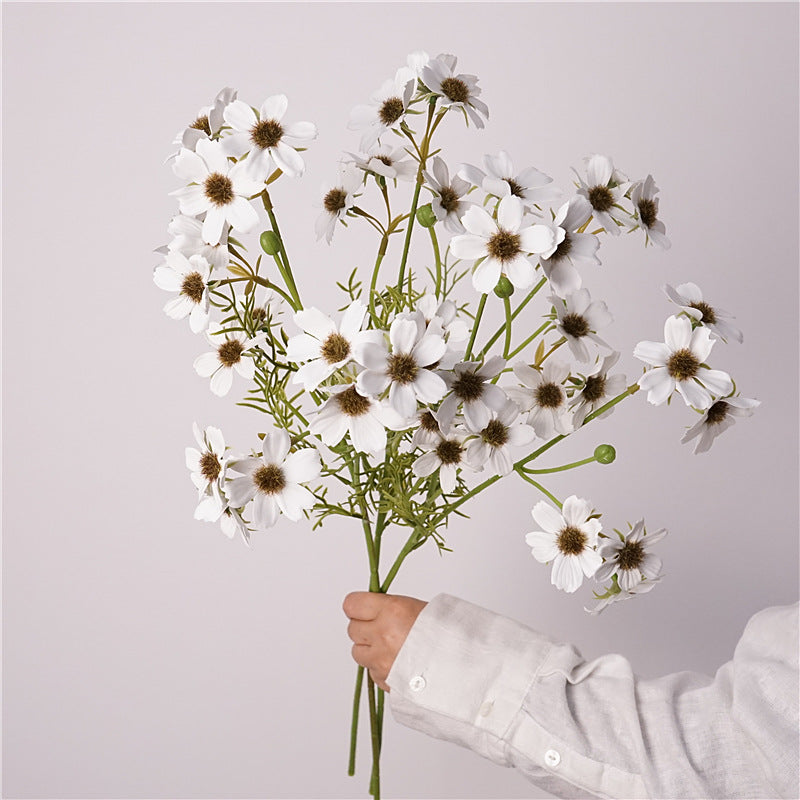 Touch-Feel Artificial Autumn Chrysanthemum Flowers for Stunning Garden Decor - Ideal for Photography Props & Indoor Mall Decorations