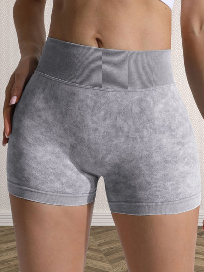 High Waisted Women's Yoga Shorts with Butt Lifting Design Peach Shaped Mid Length Style for Comfort and Support