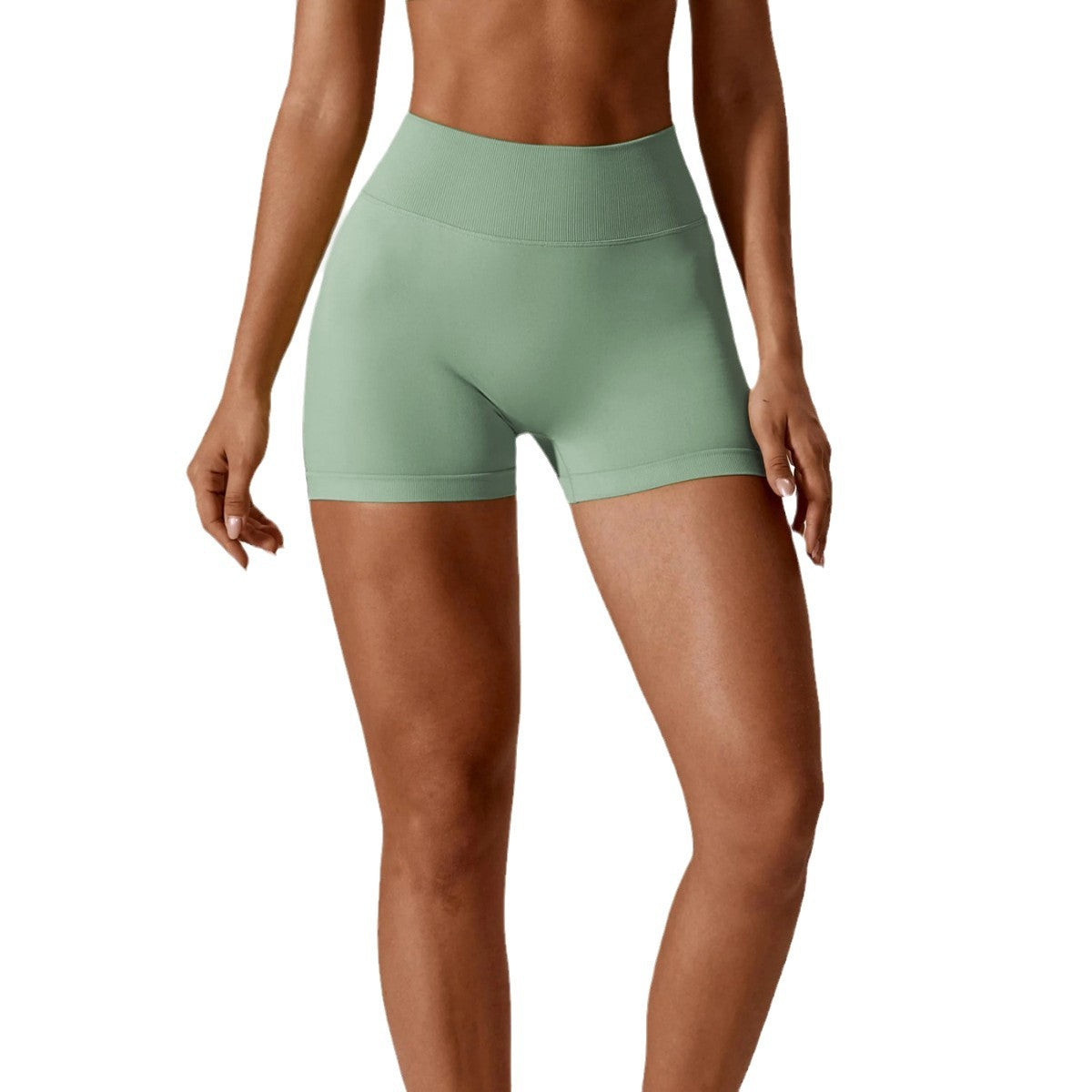 Seamless High Waisted Peach Butt Yoga Shorts for Women Breathable Stretchy for Running Outdoor Fitness Activities