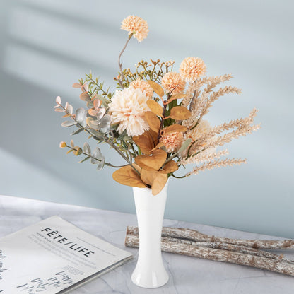 Sweetly Crafted Dandelion Hand-Tied Faux Flower Bouquet - Perfect for Weddings, Home Decor, and Wall Hangings - CF01221