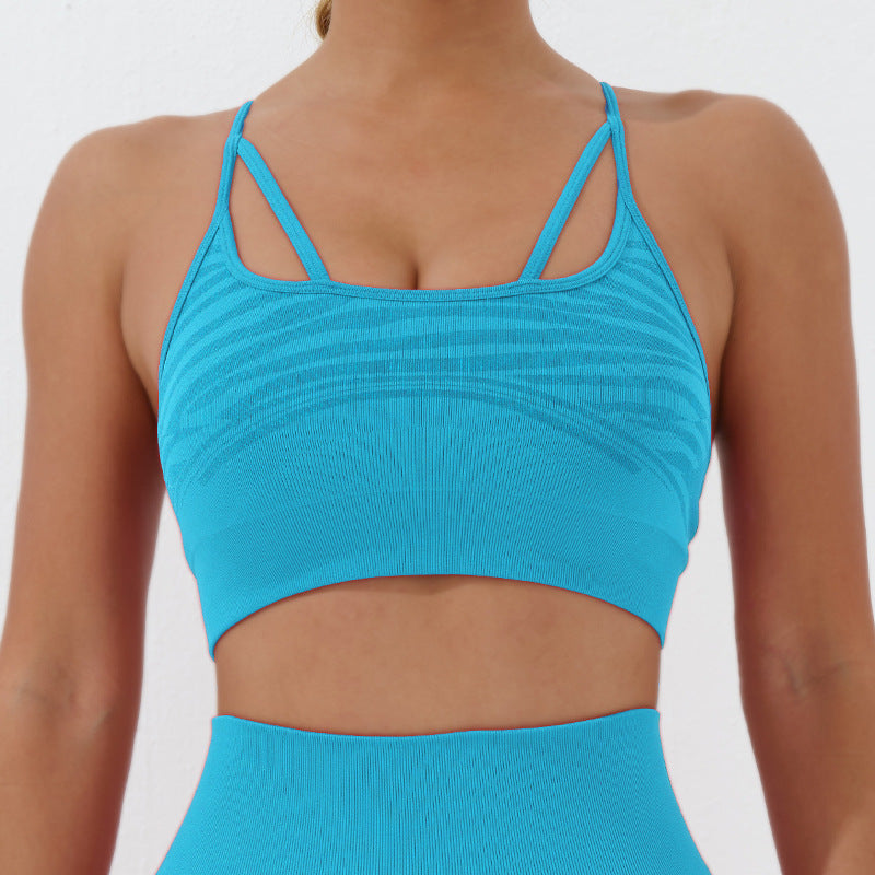 Shine Silk Seamless Yoga Sports Bra with Slim Straps Experience Unmatched Comfort and Style for Your Active Lifestyle