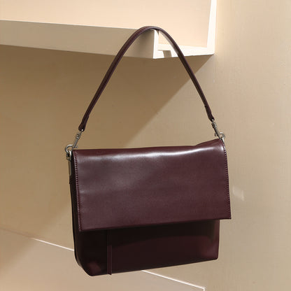 Genuine Leather Women's Handbag Cowhide Tote for Daily Commute and Casual Outings Versatile Shoulder Bag With Ample Storage