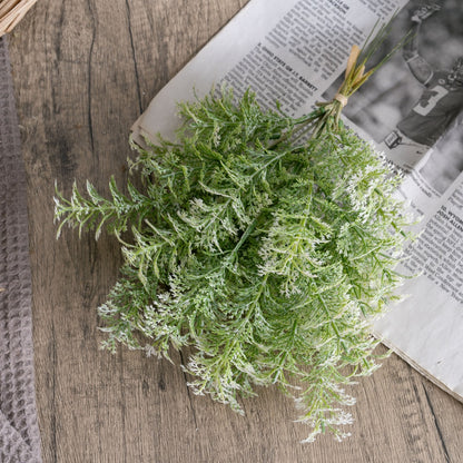 Artificial Five-Branch Wormwood Grass Bouquet - Lifelike Green Floral Decoration for Weddings and Events - Trendy INS Aesthetic - Perfect Home Decor & Gifts - Model YC1077-1