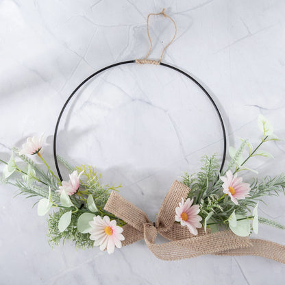 Elegant Half-Circle Faux Flower Arrangement - Stylish Home Decor, Ideal for Wedding Bouquets, Wall Hangings & Interior Design CF01229