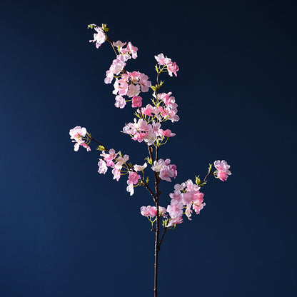 Realistic Long-Stem Cherry Blossom Artificial Flowers - Elegant Peach Blossom Table Centerpiece for Luxurious Home Decor, Perfect for Dining Tables and TV Cabinets